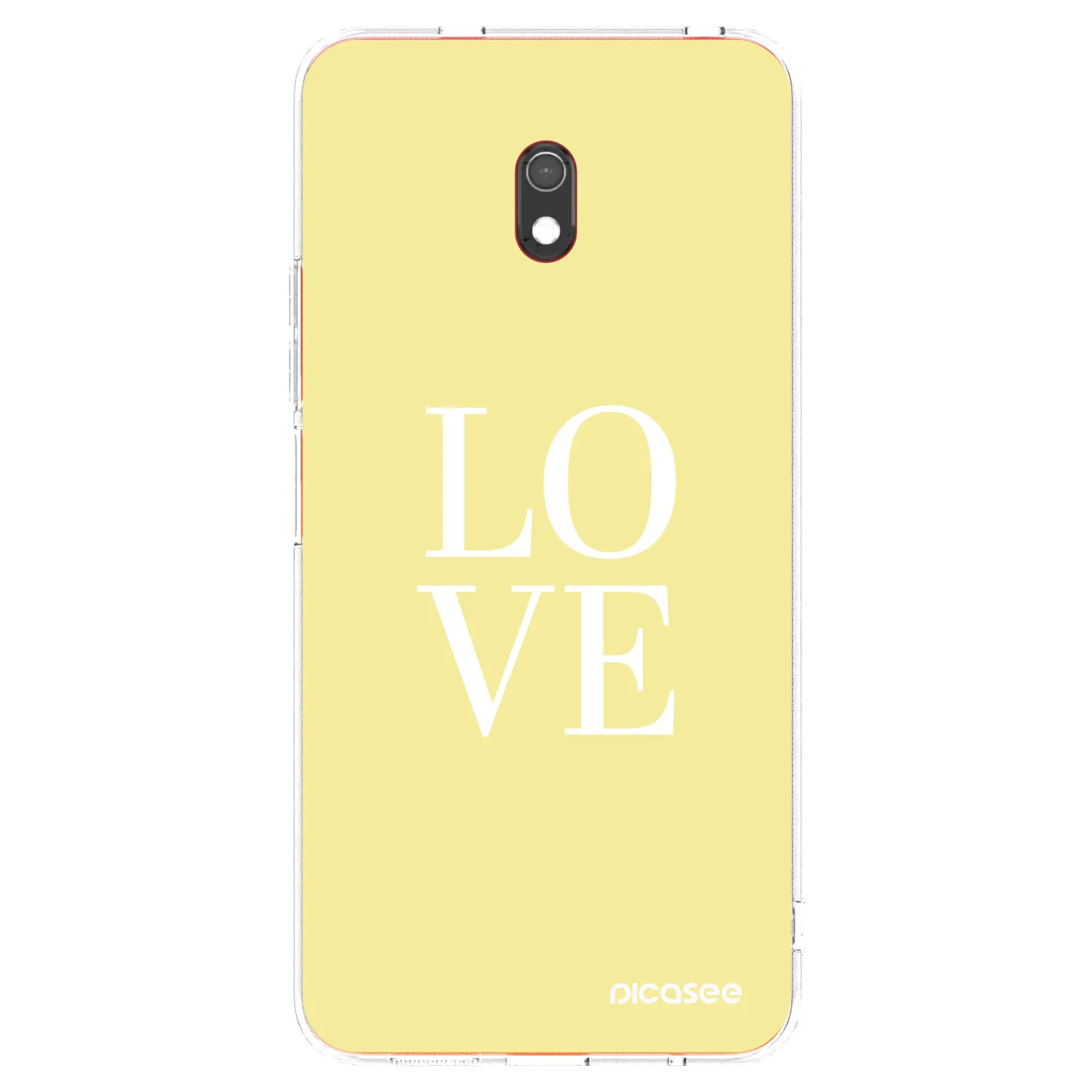 Picasee Xiaomi Redmi 8A Hülle - Transparentes Silikon - Love