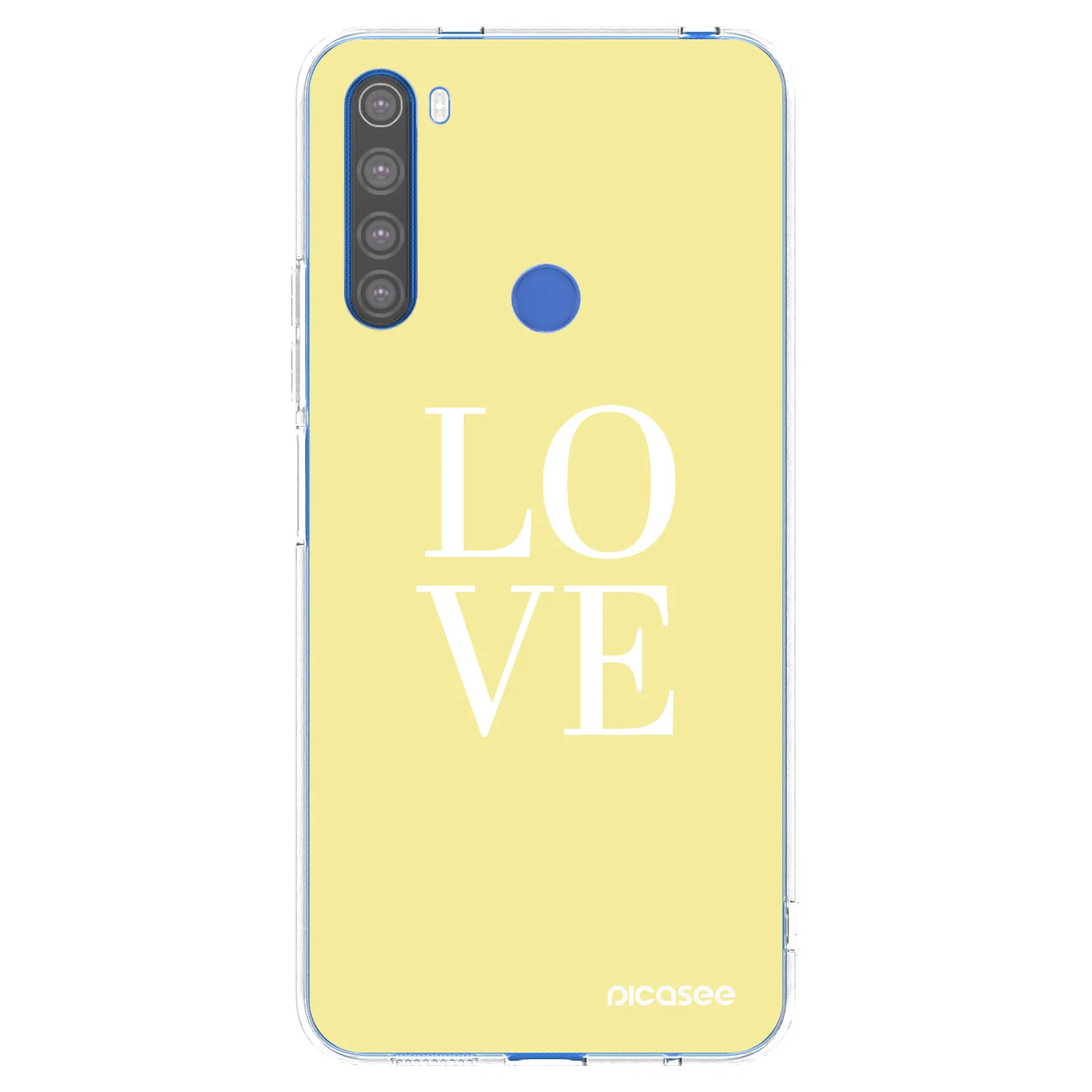 Picasee Xiaomi Redmi Note 8T Hülle - Transparentes Silikon - Love