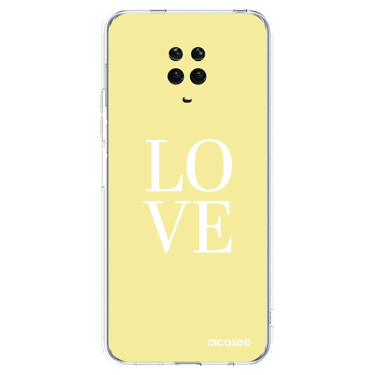Picasee Xiaomi Redmi Note 9 Pro Hülle - Transparentes Silikon - Love