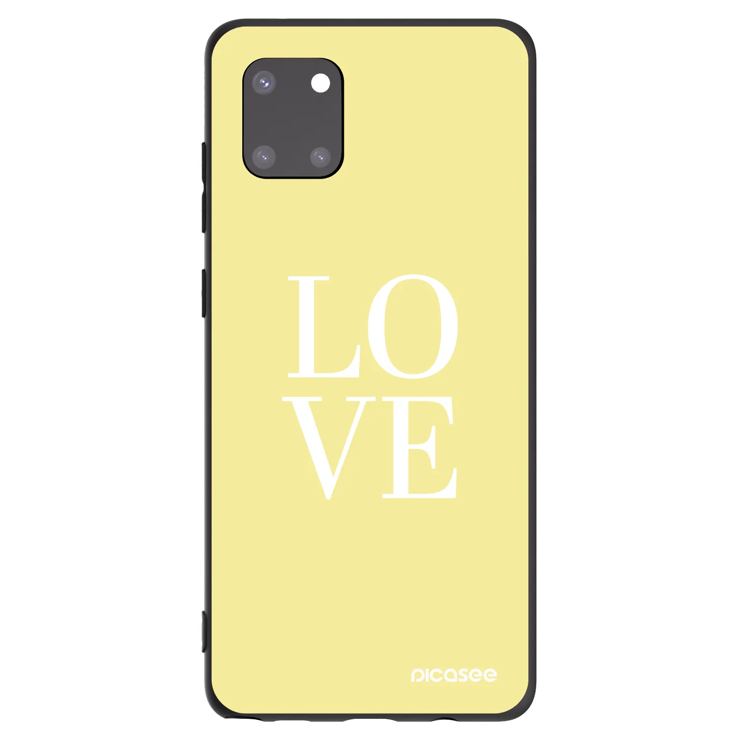 Picasee Samsung Galaxy Note 10 Lite N770F Hülle - Schwarzes Silikon - Love