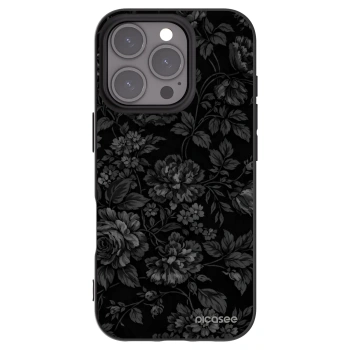 Picasee Apple iPhone 16 Pro Hülle - Schwarzes Silikon - Dark Romance