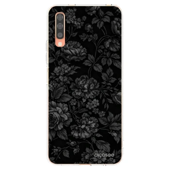Picasee Samsung Galaxy A70 A705F Hülle - Transparentes Silikon - Dark Romance