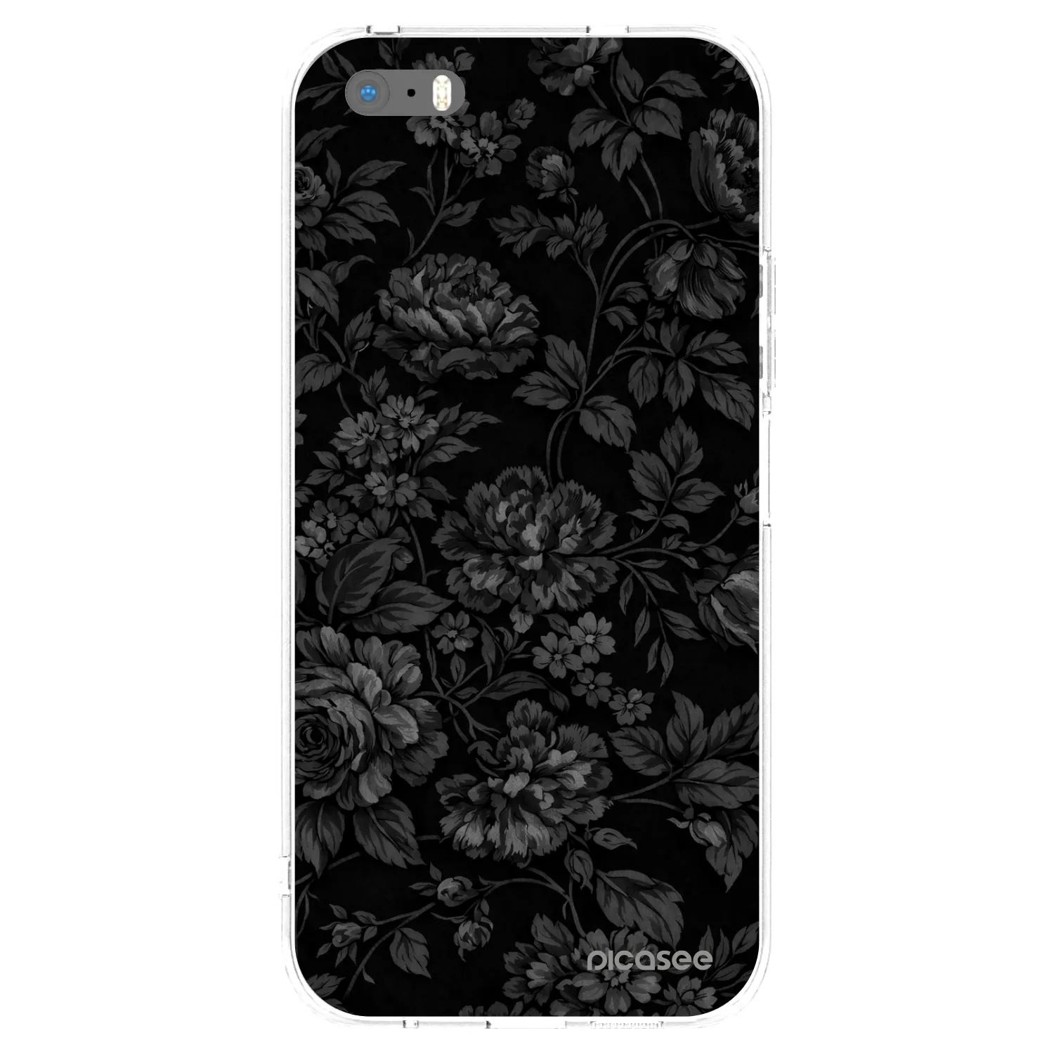 Picasee Apple iPhone 5/5S/SE Hülle - Transparentes Silikon - Dark Romance
