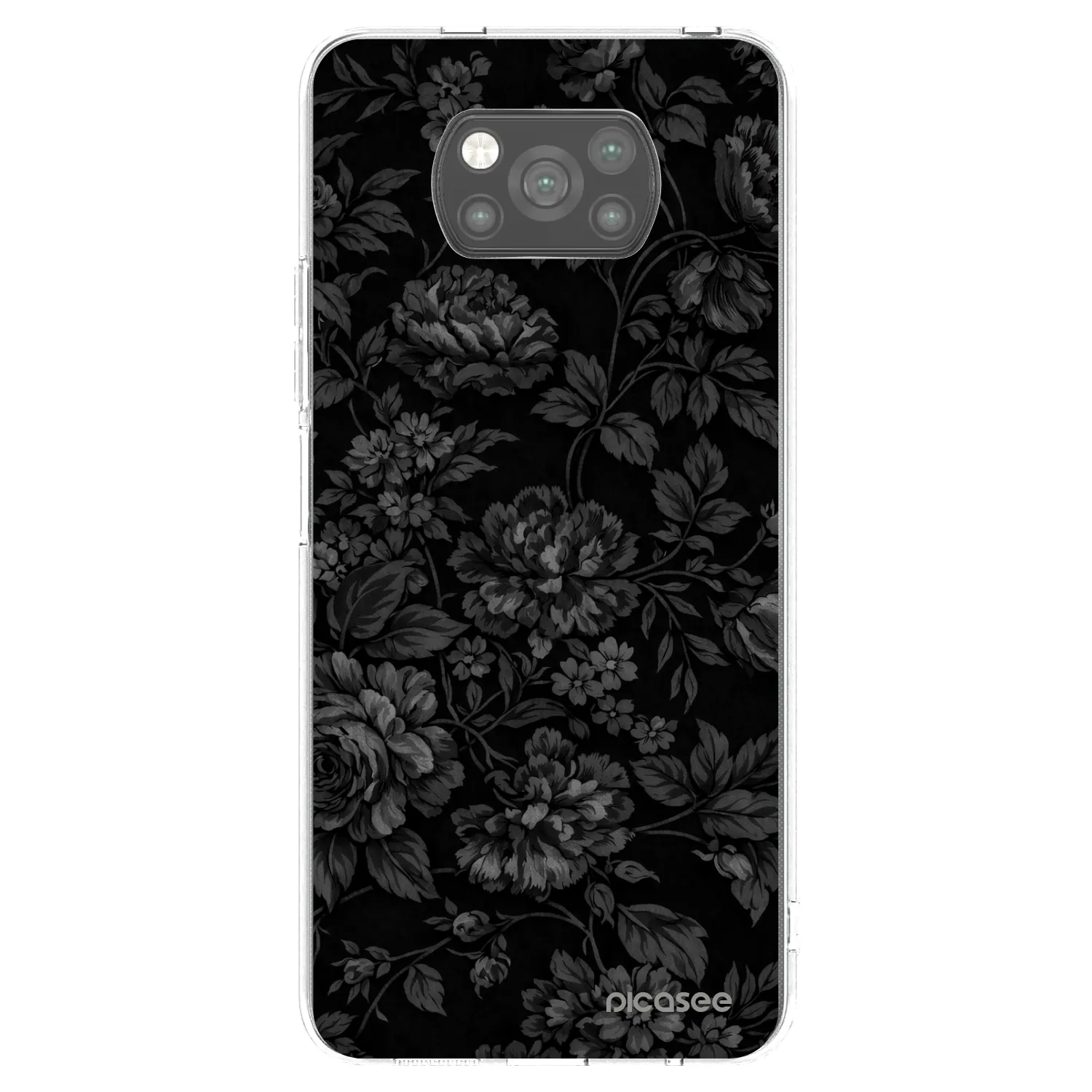 Picasee Xiaomi Poco X3 Hülle - Schwarzes Silikon - Dark Romance