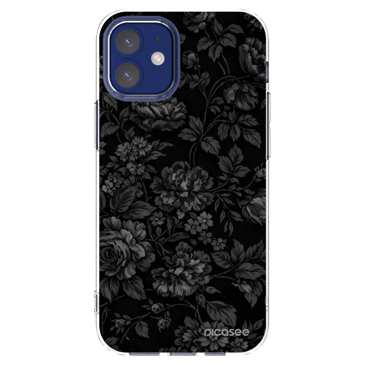 Picasee Apple iPhone 12 mini Hülle - Transparentes Silikon - Dark Romance