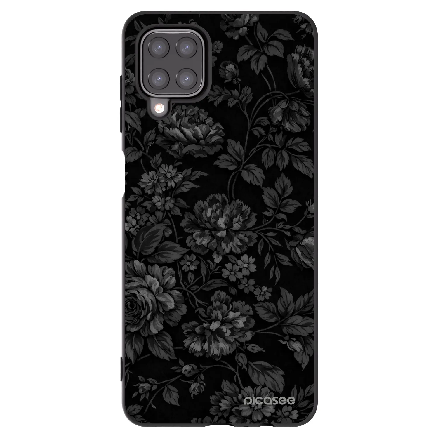 Picasee Samsung Galaxy A12 A125F Hülle - Schwarzes Silikon - Dark Romance