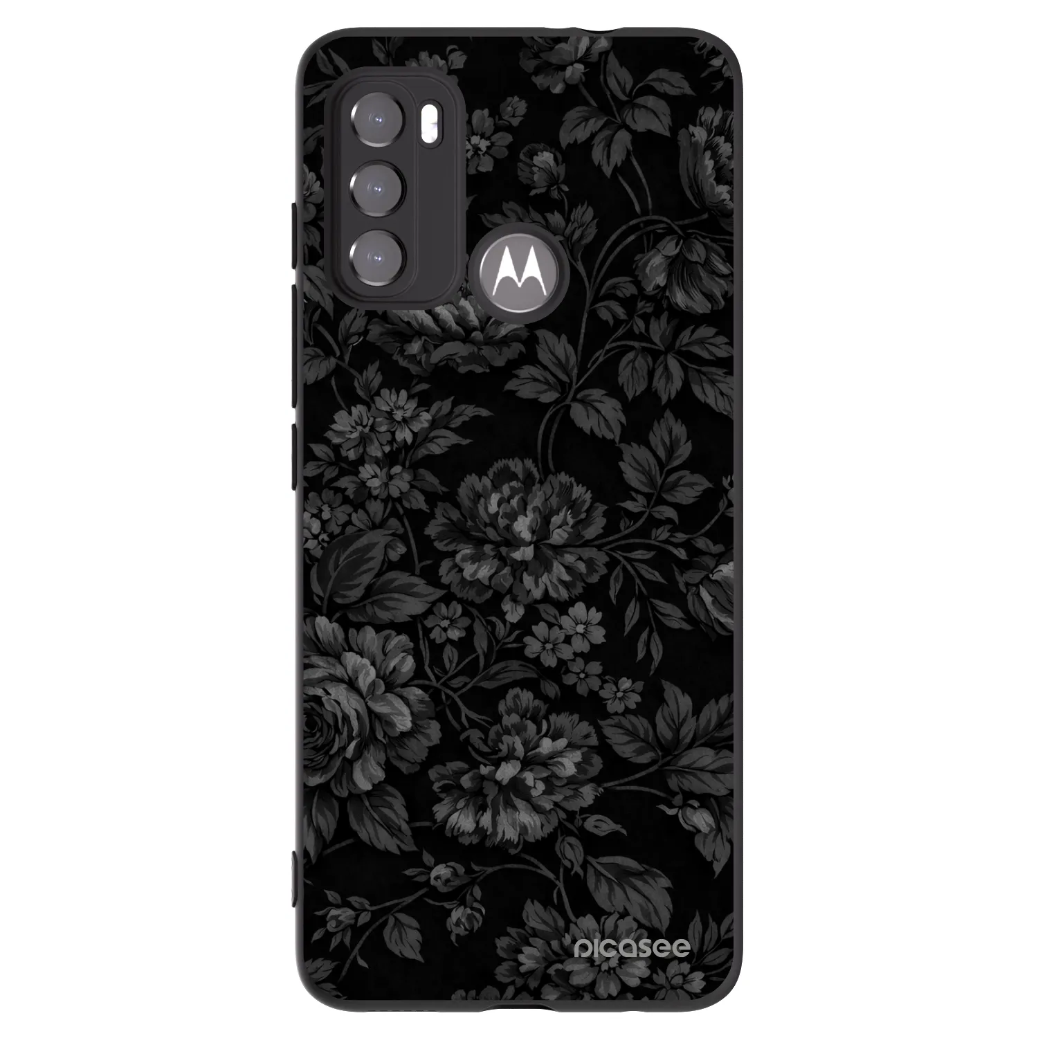 Picasee Motorola Moto G60 Hülle - Schwarzes Silikon - Dark Romance