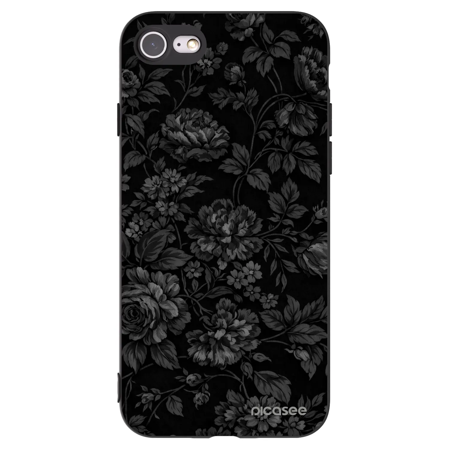 Picasee Apple iPhone SE 2022 Hülle - Schwarzes Silikon - Dark Romance