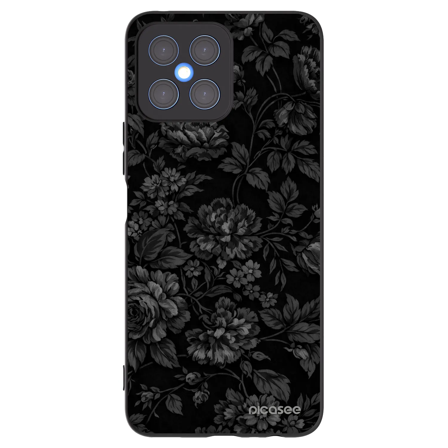 Picasee Honor X8 4G Hülle - Schwarzes Silikon - Dark Romance
