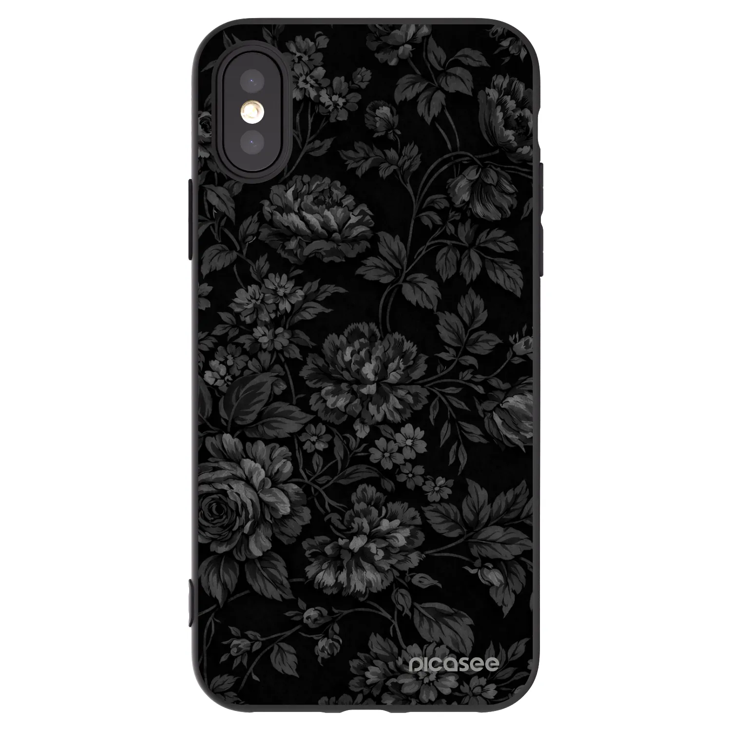 Picasee Apple iPhone X/XS Hülle - Schwarzes Silikon - Dark Romance
