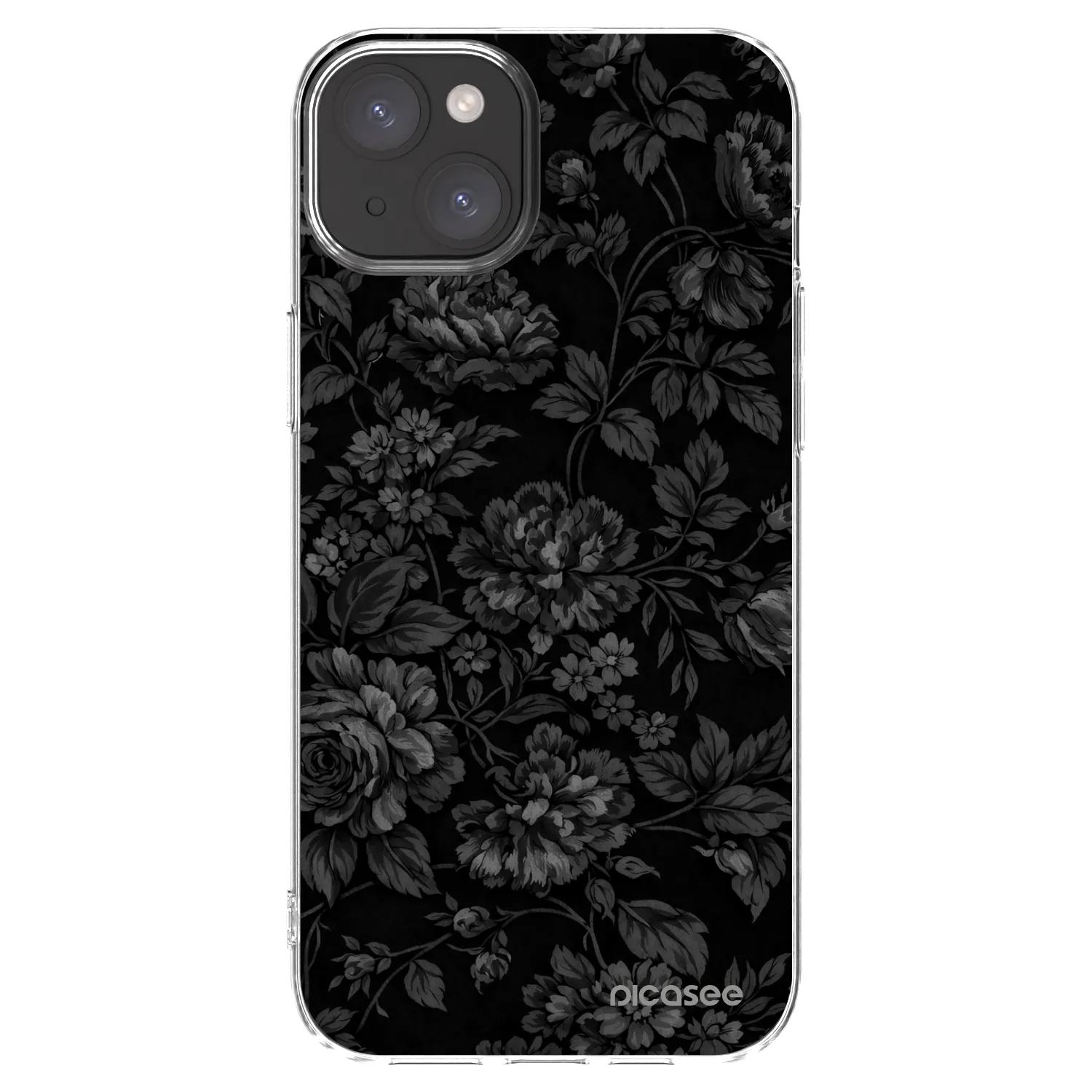 Picasee Apple iPhone 15 Plus Hülle - Transparentes Silikon - Dark Romance