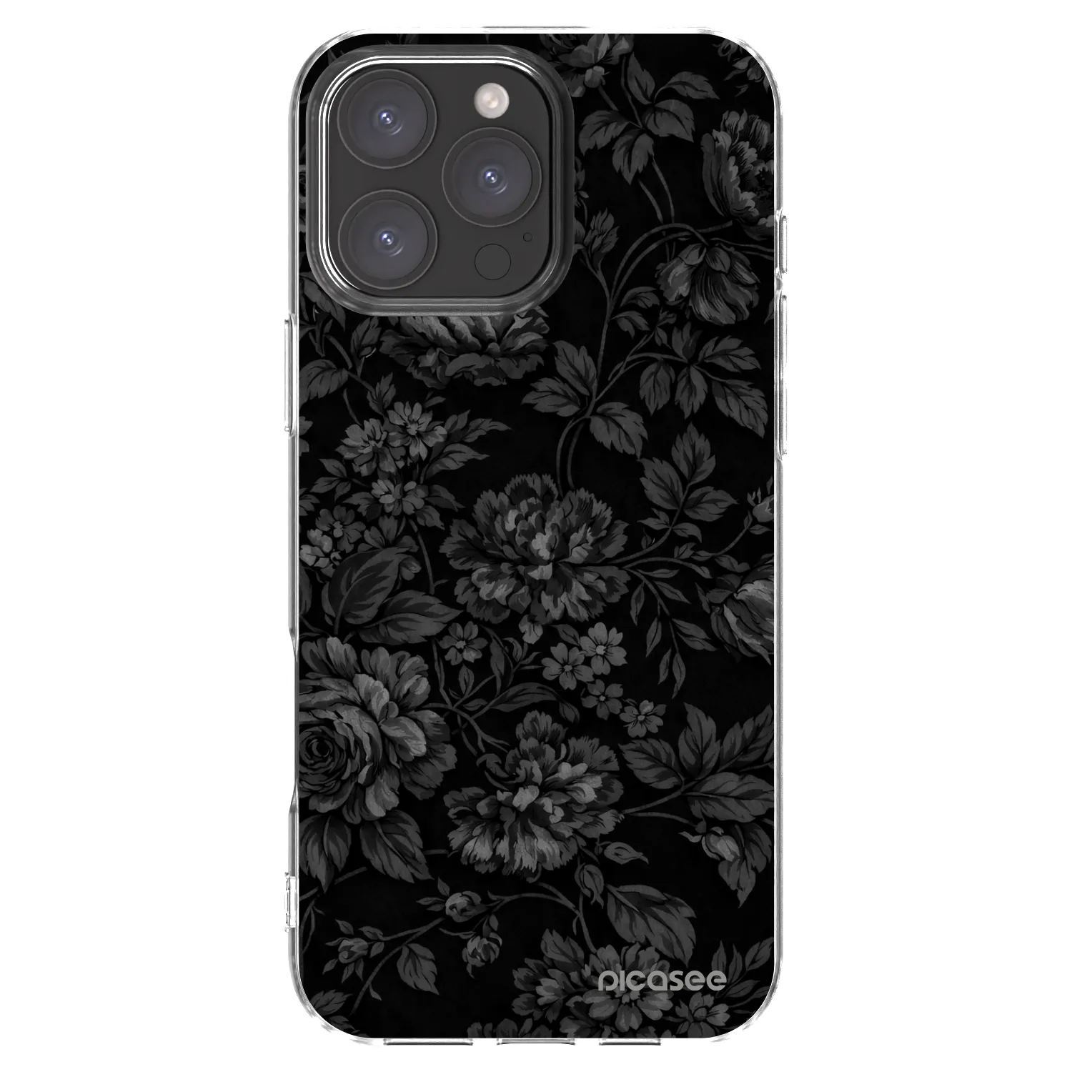 Picasee Apple iPhone 16 Pro Max Hülle - Transparentes Silikon - Dark Romance