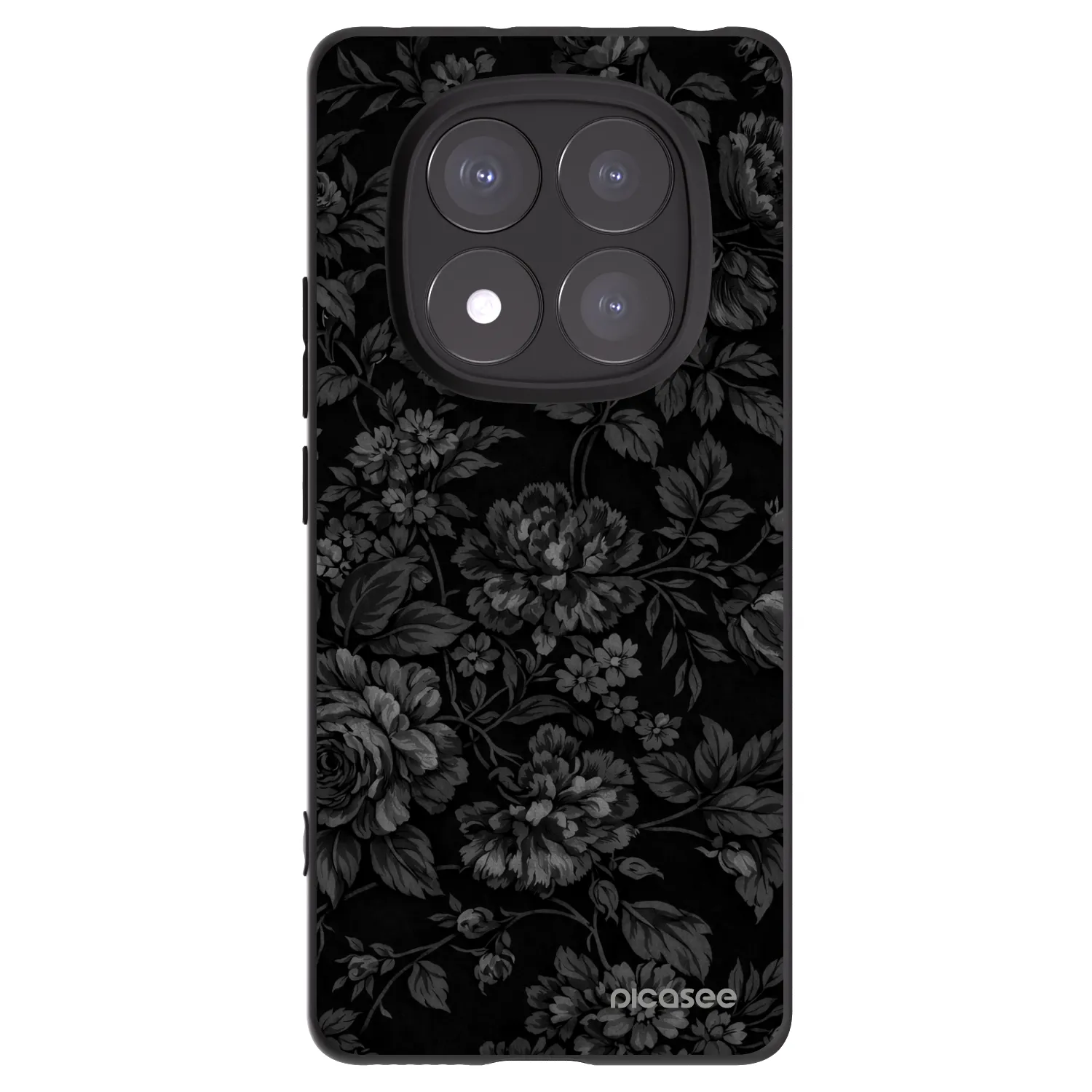 Picasee Xiaomi Redmi Note 14 Pro 5G Hülle - Schwarzes Silikon - Dark Romance