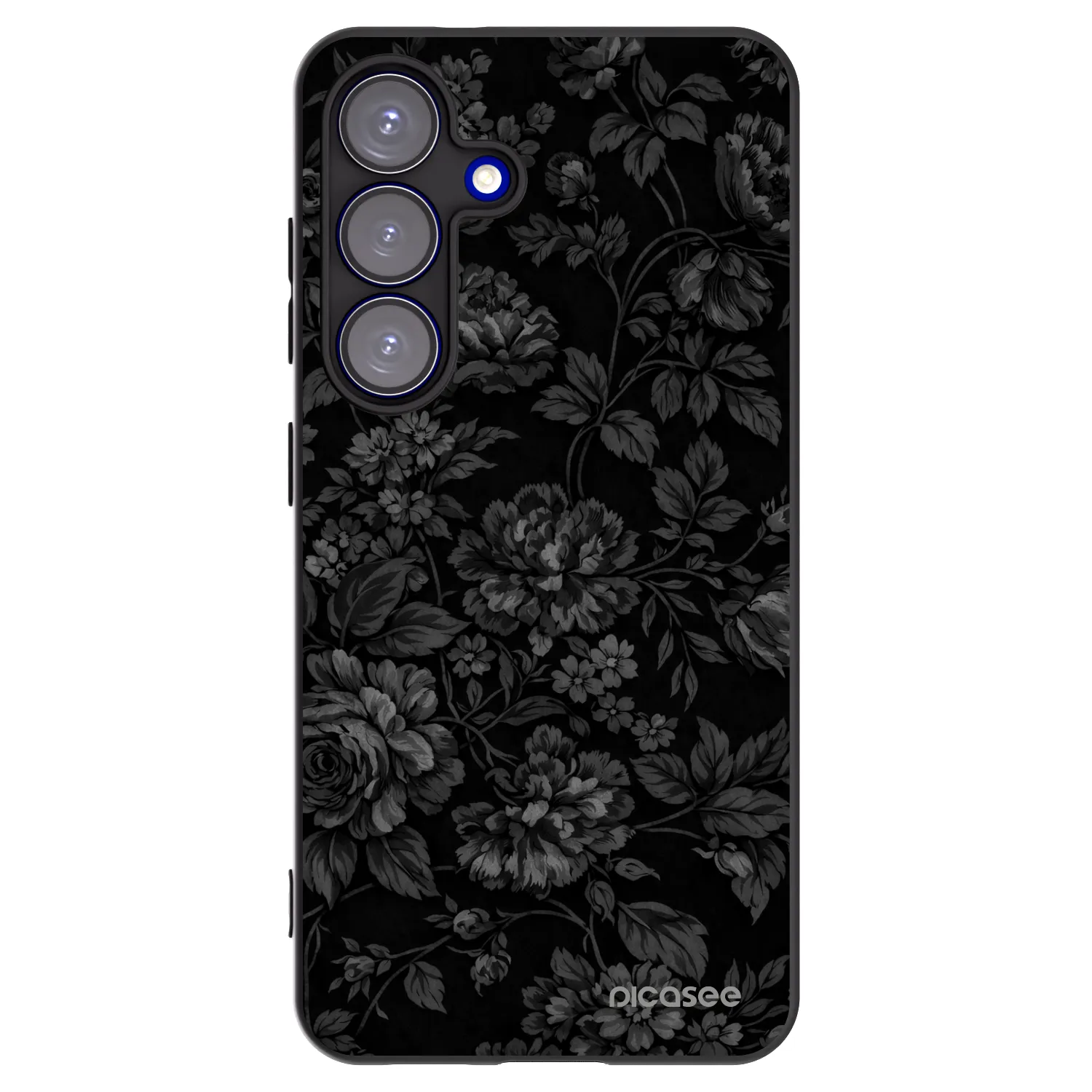 Picasee Samsung Galaxy S25 5G Hülle - Schwarzes Silikon - Dark Romance