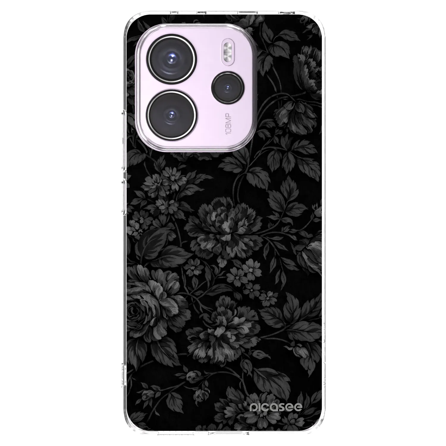 Picasee Xiaomi Redmi Note 14 4G Hülle - Transparentes Silikon - Dark Romance