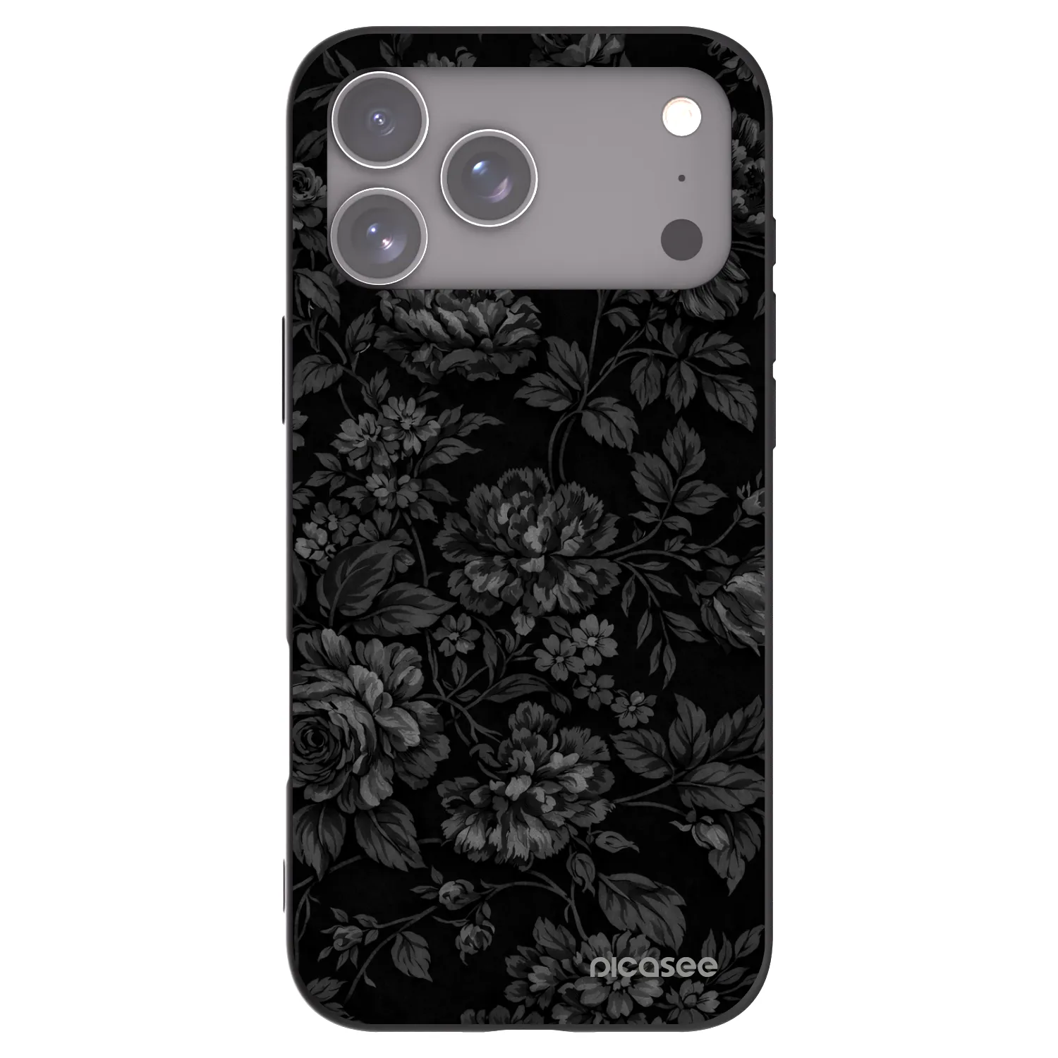 Picasee Apple iPhone 17 Pro Max Hülle - Schwarzes Silikon - Dark Romance