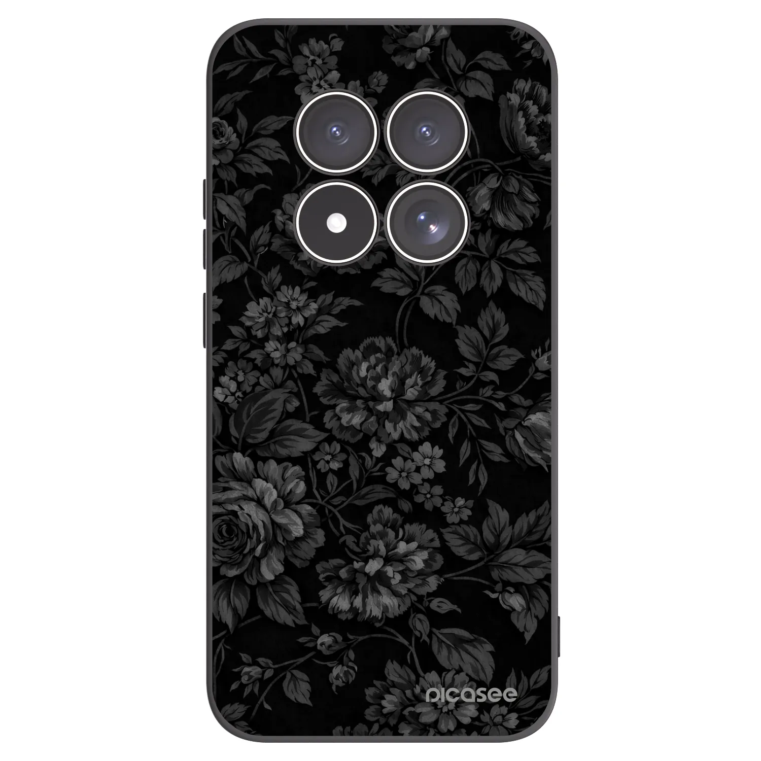 Picasee Xiaomi Redmi Note 15 Pro 5G Hülle - Schwarzes Silikon - Dark Romance