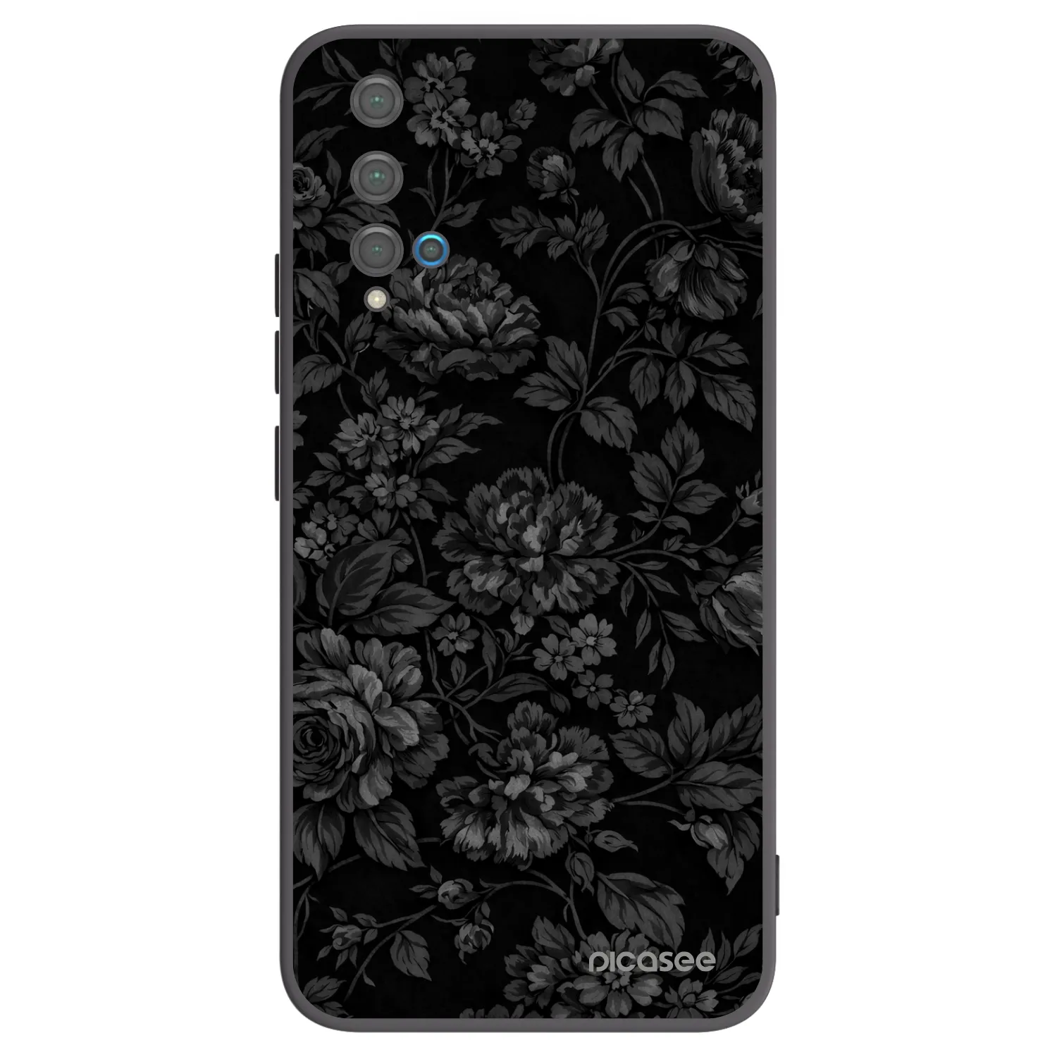 Picasee Huawei Nova 5T Hülle - Schwarzes Silikon - Dark Romance