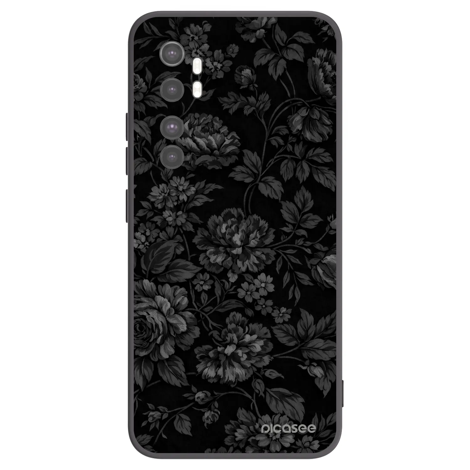 Picasee Xiaomi Mi Note 10 Lite Hülle - Schwarzes Silikon - Dark Romance