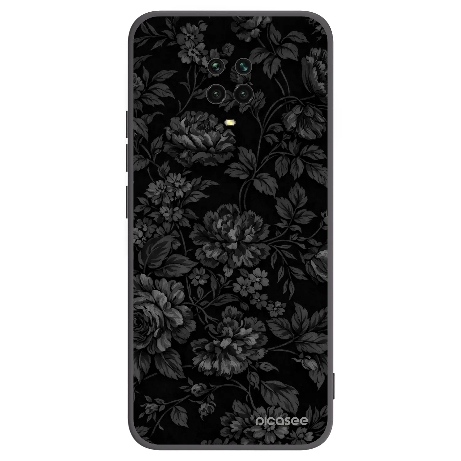 Picasee Xiaomi Redmi Note 9S Hülle - Schwarzes Silikon - Dark Romance