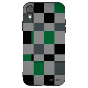 Picasee Apple iPhone 6 Plus/6S Plus Hülle - Schwarzes Silikon - Block Grid