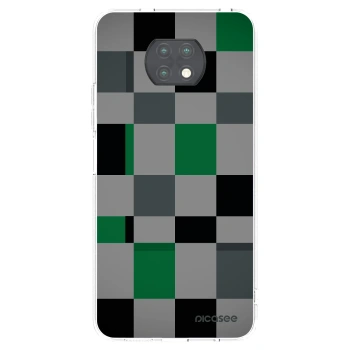 Picasee Xiaomi Redmi Note 9T Hülle - Transparentes Silikon - Block Grid