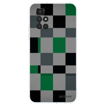 Picasee Xiaomi Redmi 10 Hülle - Transparentes Silikon - Block Grid
