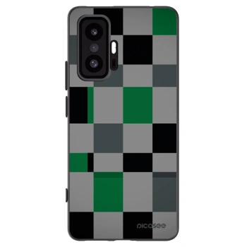 Picasee Xiaomi 11T Hülle - Schwarzes Silikon - Block Grid