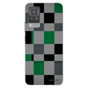 Picasee Vivo X60 Pro 5G Hülle - Transparentes Silikon - Block Grid