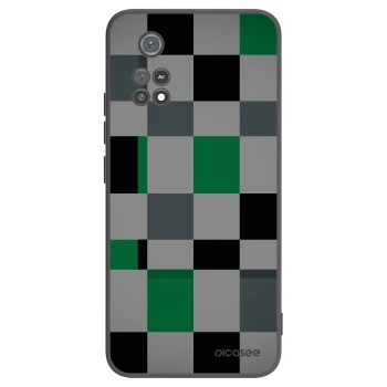 Picasee Xiaomi Poco M4 Pro Hülle - Schwarzes Silikon - Block Grid