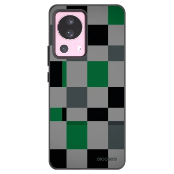 Picasee Xiaomi 13 Lite Hülle - Schwarzes Silikon - Block Grid