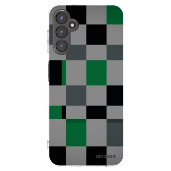 Picasee Samsung Galaxy A14 4G A145R Hülle - Transparentes Silikon - Block Grid