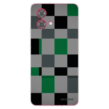 Picasee Motorola Moto G84 5G Hülle - Transparentes Silikon - Block Grid