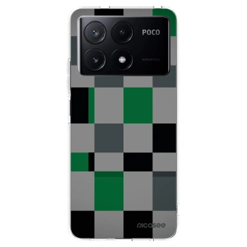 Picasee Xiaomi Poco X6 Pro Hülle - Transparentes Silikon - Block Grid