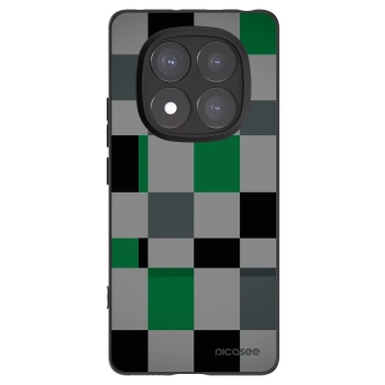Picasee Xiaomi Redmi Note 14 Pro+ 5G Hülle - Schwarzes Silikon - Block Grid