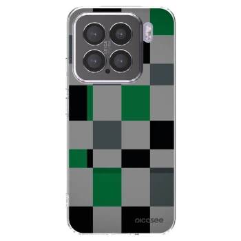 Picasee Xiaomi 15 Hülle - Transparentes Silikon - Block Grid
