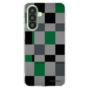 Picasee Samsung Galaxy A26 5G A266B Hülle - Transparentes Silikon - Block Grid