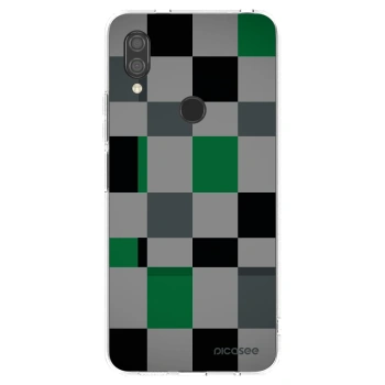 Picasee Xiaomi Redmi 7 Hülle - Transparentes Silikon - Block Grid
