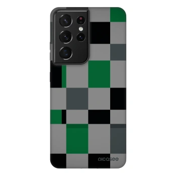 Picasee Fashion Case für Samsung Galaxy S21 Ultra 5G G998B - Block Grid