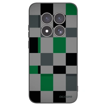 Picasee Xiaomi Redmi Note 15 Pro 4G Hülle - Schwarzes Silikon - Block Grid