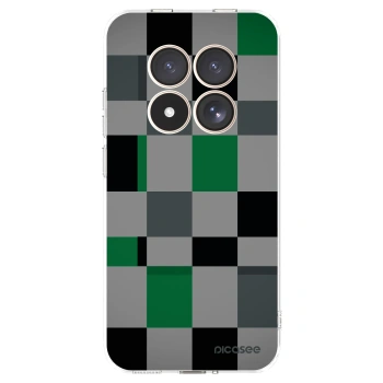 Picasee Xiaomi Redmi Note 15 Pro 4G Hülle - Transparentes Silikon - Block Grid