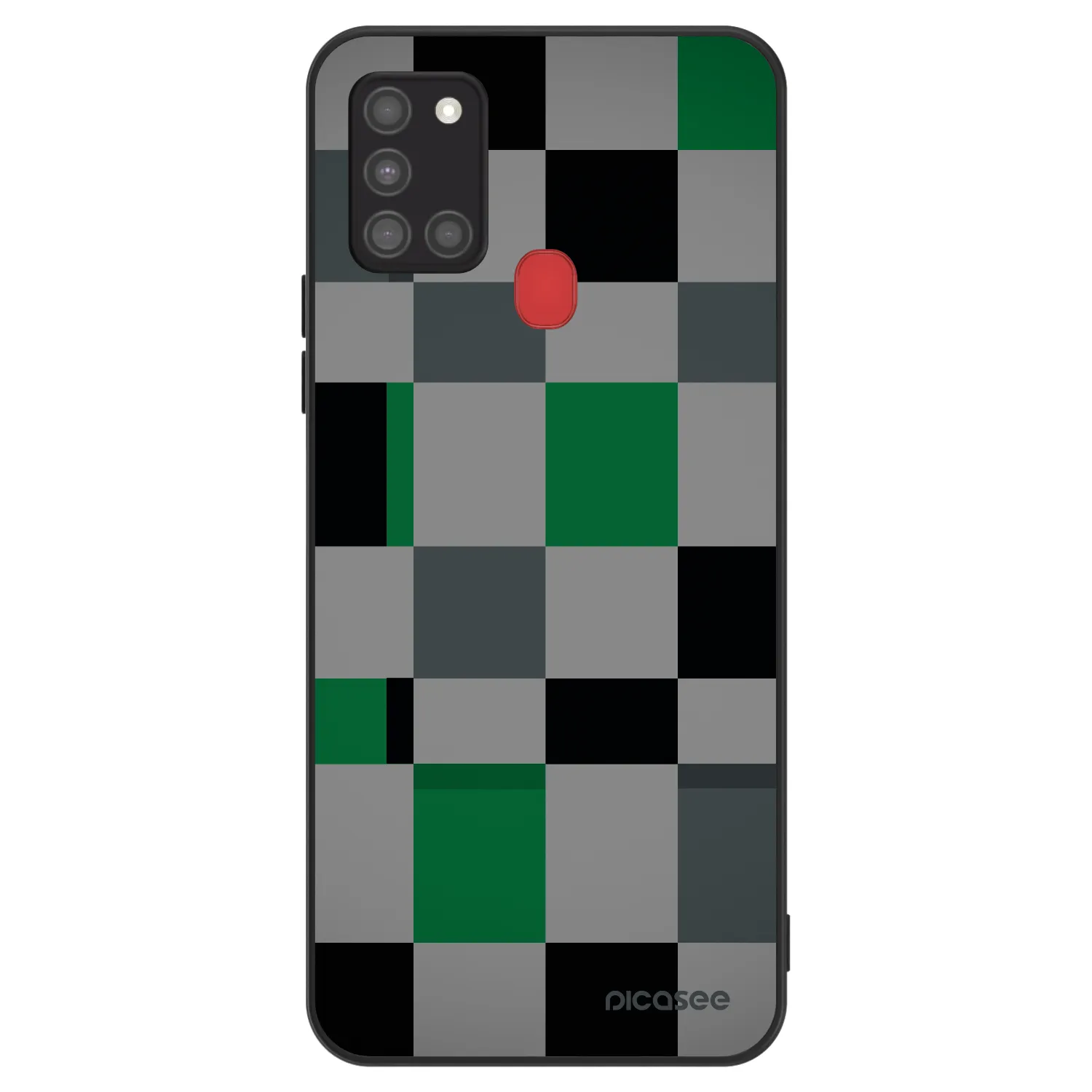 Picasee ULTIMATE CASE für Samsung Galaxy A21s - Block Grid