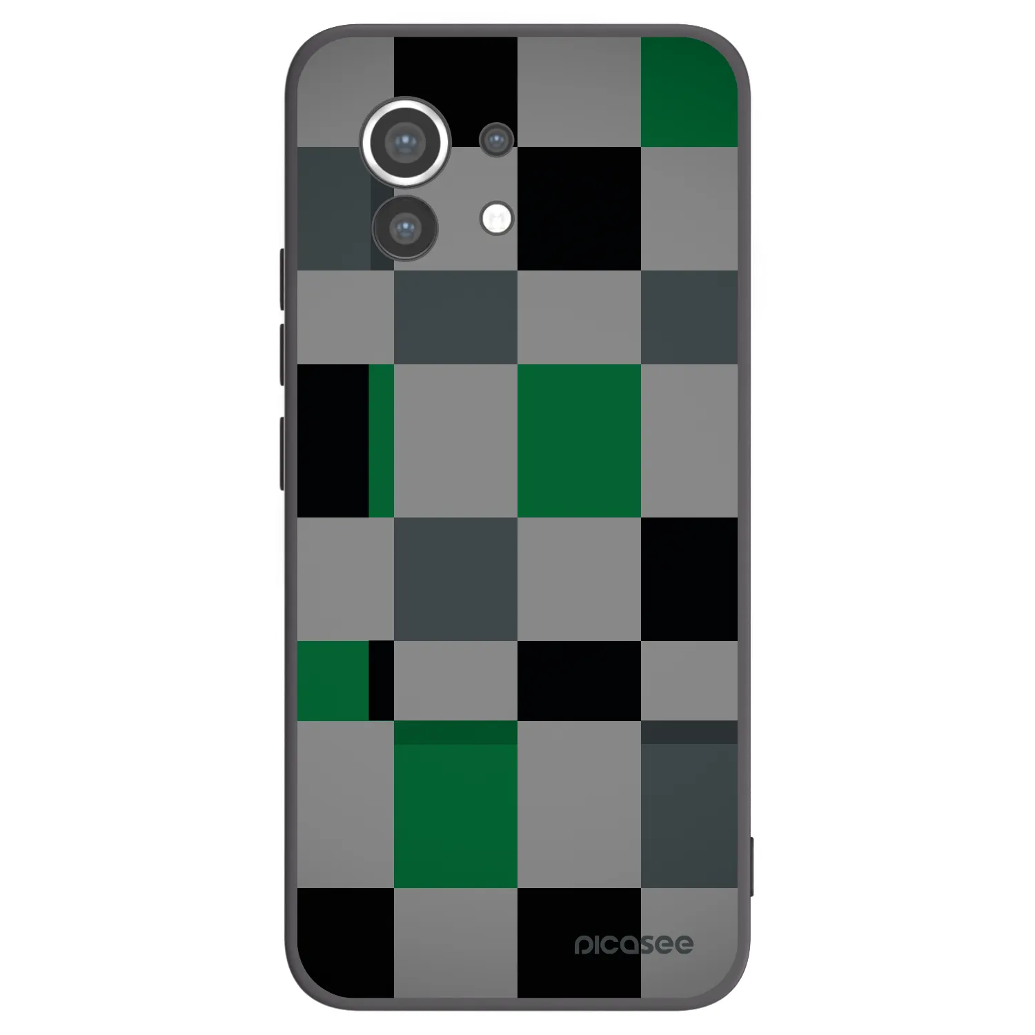 Picasee Xiaomi Mi 11 Hülle - Schwarzes Silikon - Block Grid