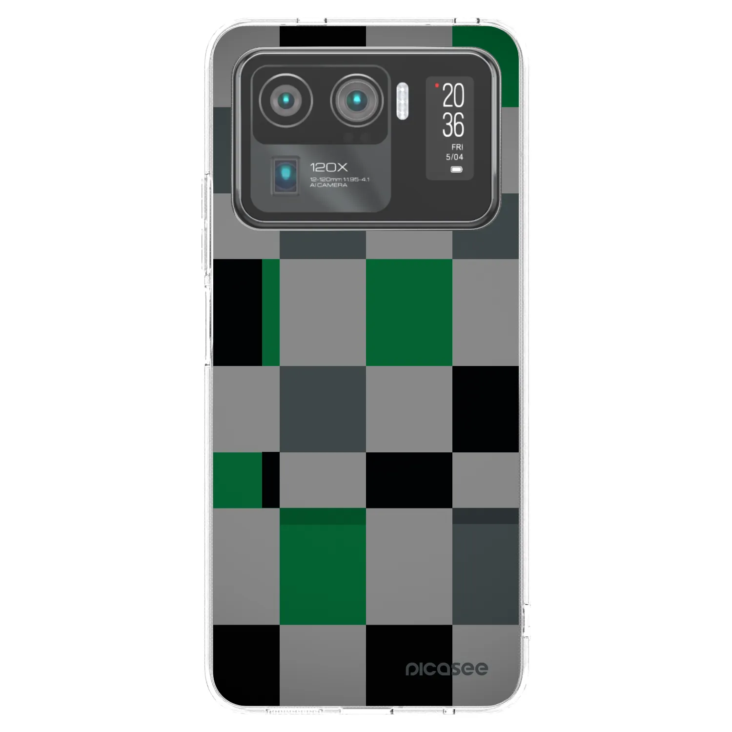 Picasee Xiaomi Mi 11 Ultra Hülle - Transparentes Silikon - Block Grid