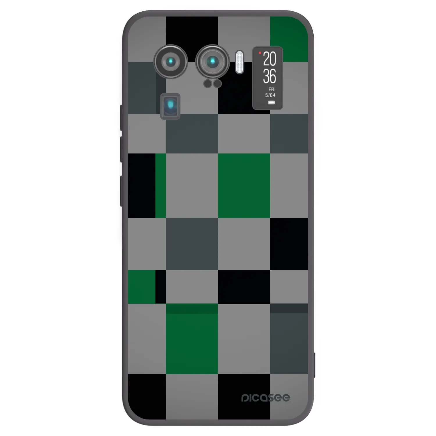Picasee Xiaomi Mi 11 Ultra Hülle - Schwarzes Silikon - Block Grid