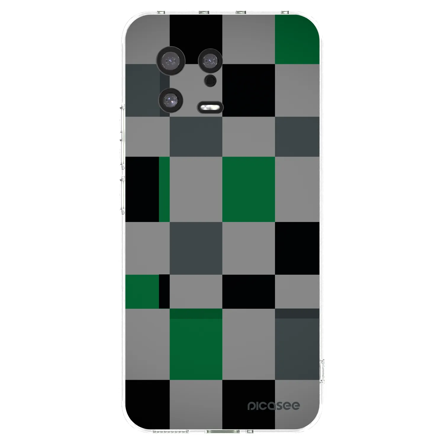 Picasee Xiaomi 13 Hülle - Transparentes Silikon - Block Grid