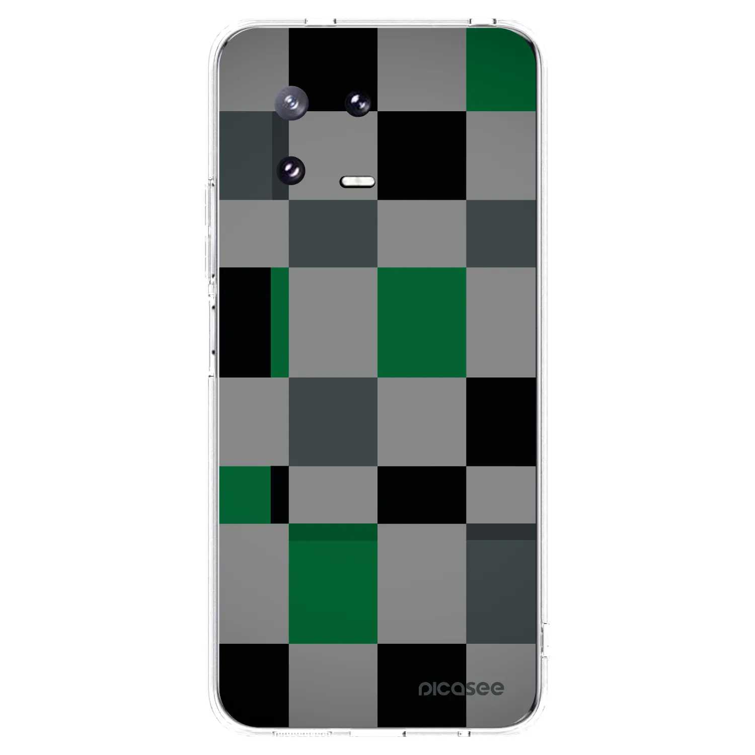 Picasee Xiaomi 13 Pro Hülle - Transparentes Silikon - Block Grid