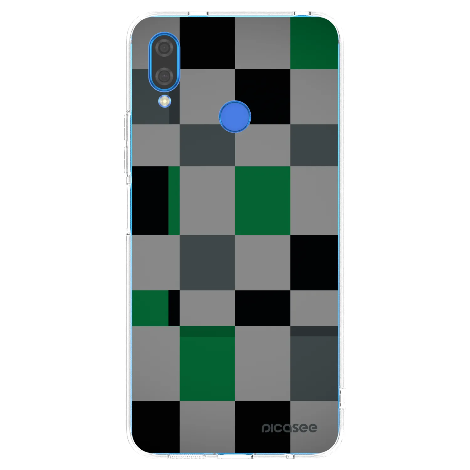 Picasee Huawei Nova 3i Hülle - Transparentes Silikon - Block Grid