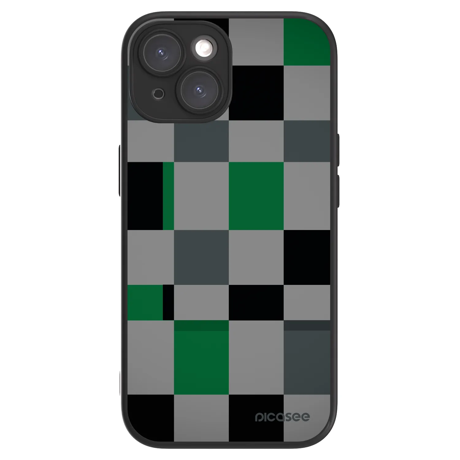 Picasee ULTIMATE CASE MagSafe für Apple iPhone 15 - Block Grid