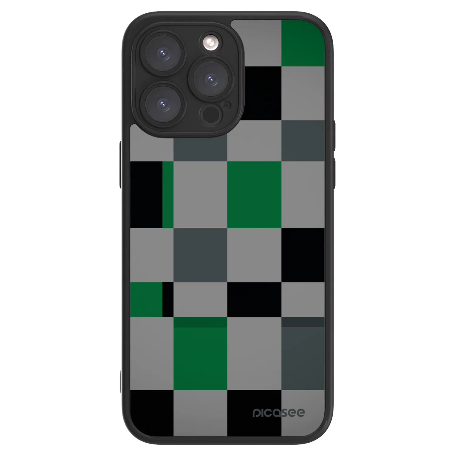 Picasee ULTIMATE CASE MagSafe für Apple iPhone 15 Pro Max - Block Grid